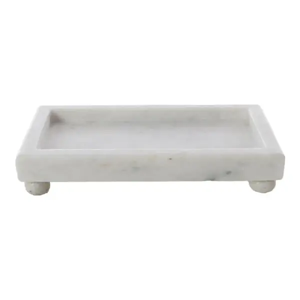 Petite Marble Footed Tray
