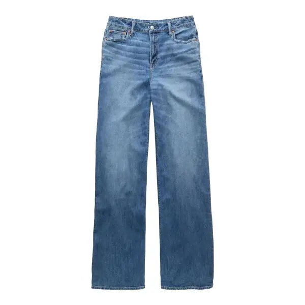 Dreamy Drape Stretch Super High-Waisted Baggy Wide-Leg Jean