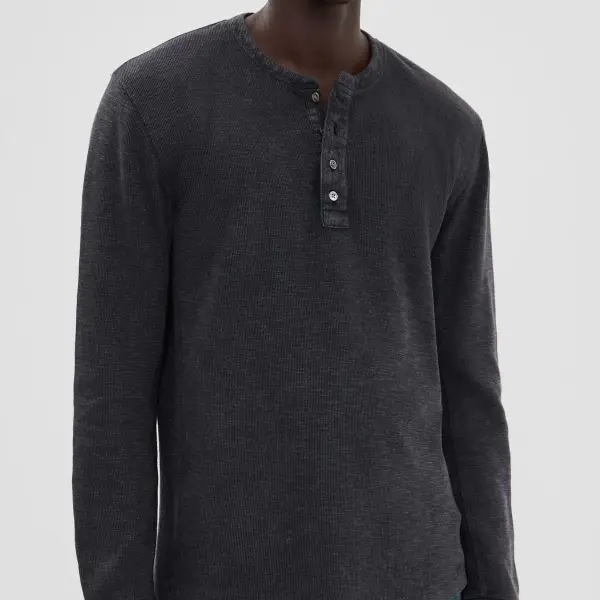 Cotton Blend Soto Henley