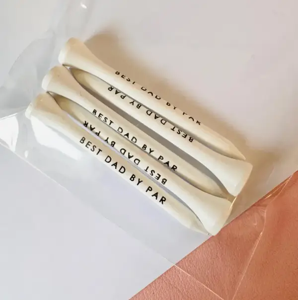 Custom golf tees, golf tee, golf, golf gift, gift for dad, Father’s Day gift, golf lover, stocking filler for him, stocking filler, best dad