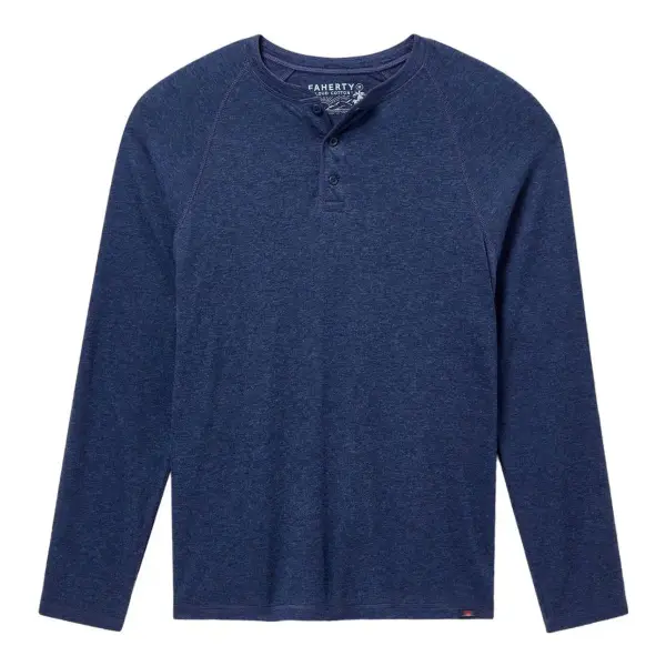 Cloud Long-Sleeve Henley T-Shirt