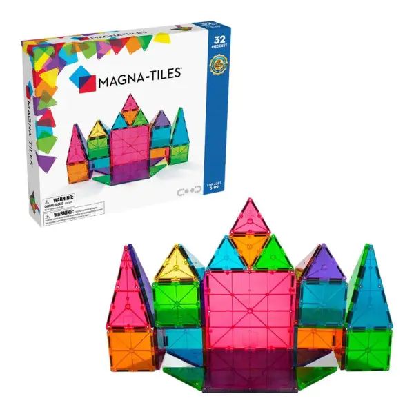 Classic 32 Piece Magnetic Construction Toy Set