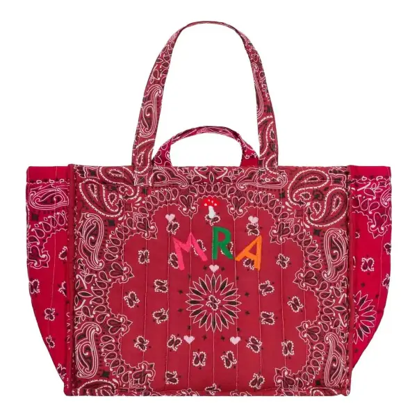 Large Custom Embroidered Bandana Tote