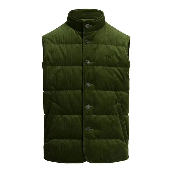 12 Wale Corduroy Down Puffer Vest