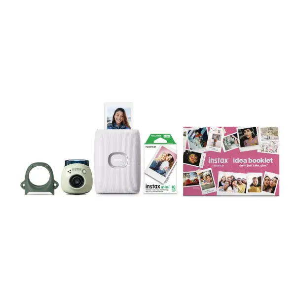 Fujifilm Instax PAL with Link 2 Smartphone Wireless Printerm and 10 Pack Film Bundle, Green - Walmart.com