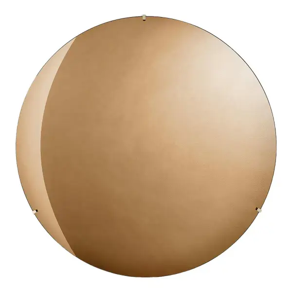 Vidro Convex Smoked Round Wall Mirror 48"