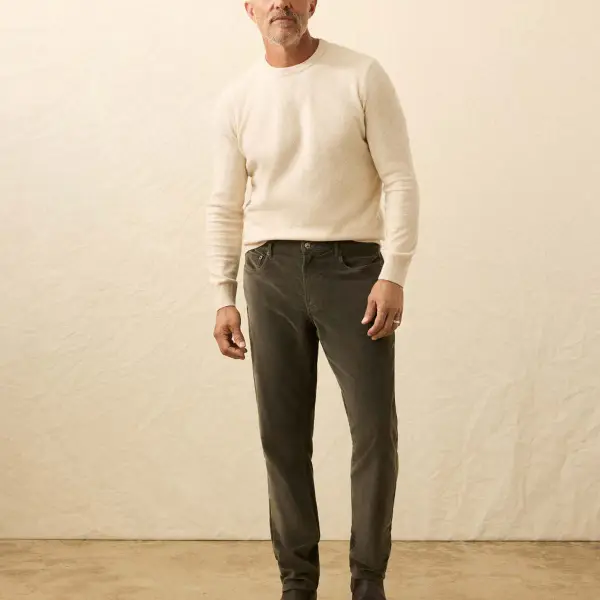 Stretch Terry Corduroy 5-Pocket Pant