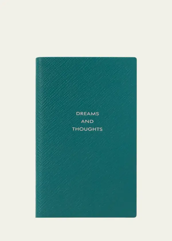 Dreams and Thoughts Leather Panama Notebook