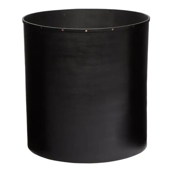 Hand-Carved Maple Wood Wastepaper Bin