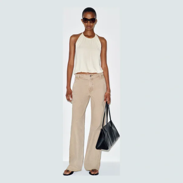 Diego Mid Rise Baggy Utility Jeans