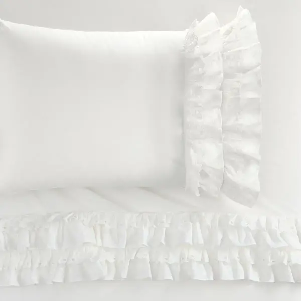 Pottery Barn Teen x LoveShackFancy Bow Ruffle Sheet Set