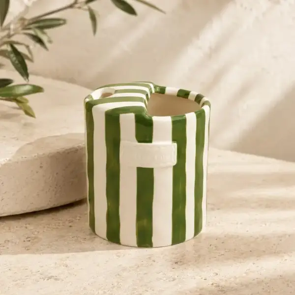 Striped Ceramic Mug, Cute Pottery Coffee Cup, Handmade Striped Mug, Colorful Coffee Cup for Kitchen or Desk
