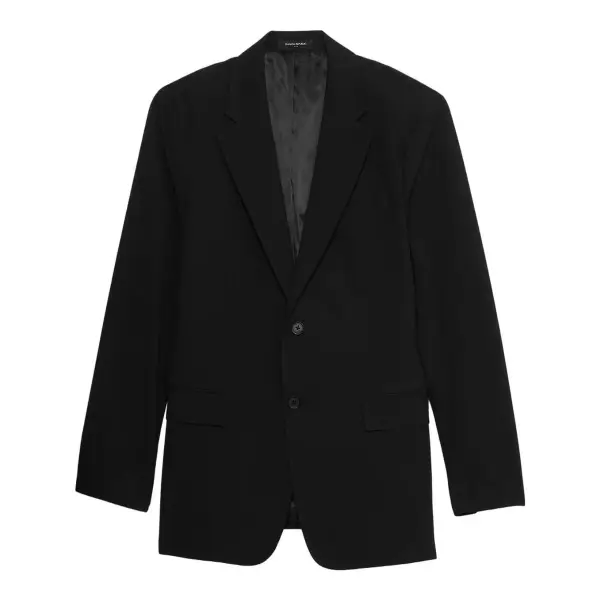 Modern Classic Plain Weave Suit Jacket