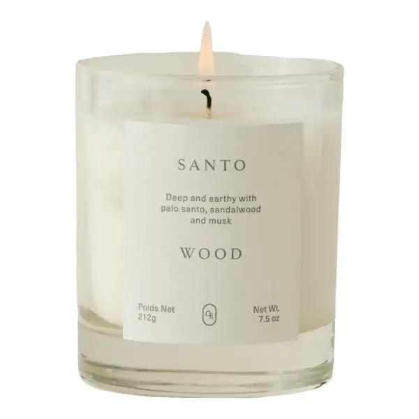 Santo Wood Candle