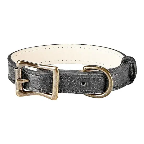 Pebble Grain Leather Dog Collar