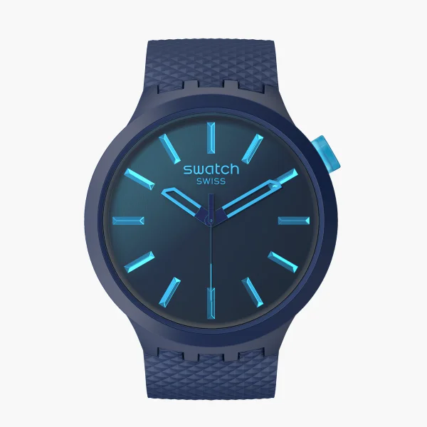 SWATCH INDIGO GLOW - Quartz - Blue - BIG BOLD BIOSOURCED