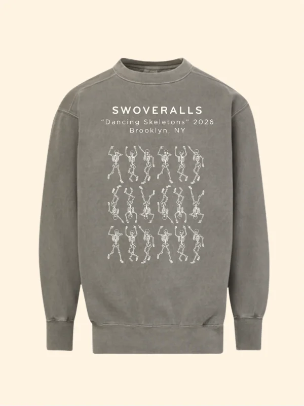 Sidekick Crew - Dancing Skeletons - Fog Grey
