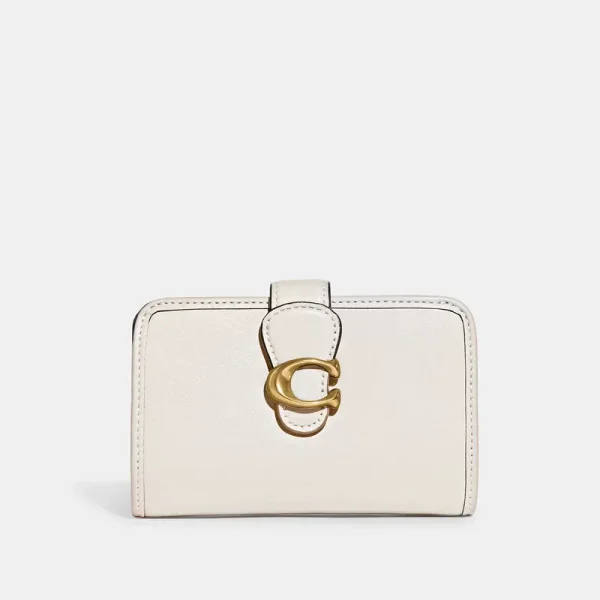 Coach Outlet Tabby Medium Wallet - Women's Wallets - White, Size: Large Wristlet