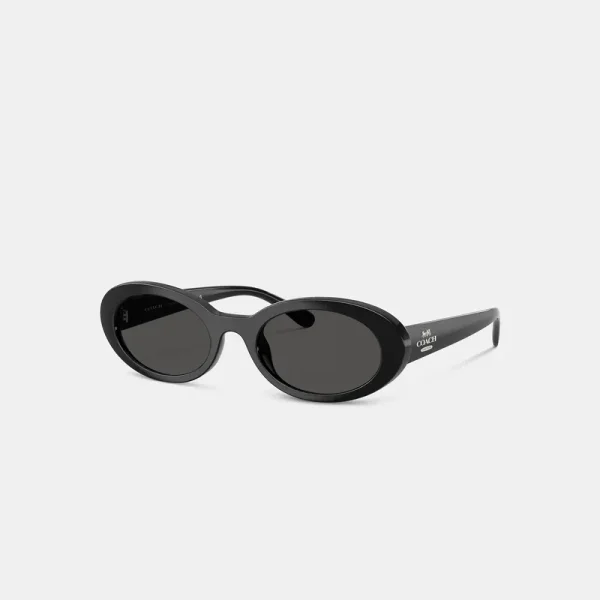 Coach Outlet Narrow Oval Sunglasses - Black