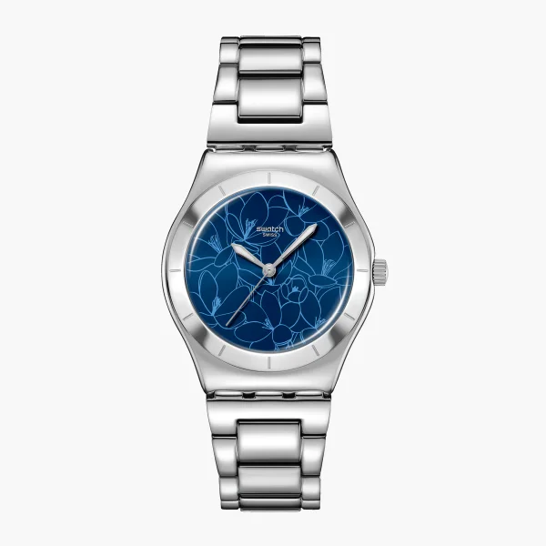 SWATCH PETAL FRENZY - Quartz - Blue - IRONY MEDIUM