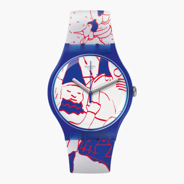 JULS AT SWATCH ART PEACE HOTEL - Quartz - Blue - NEW GENT