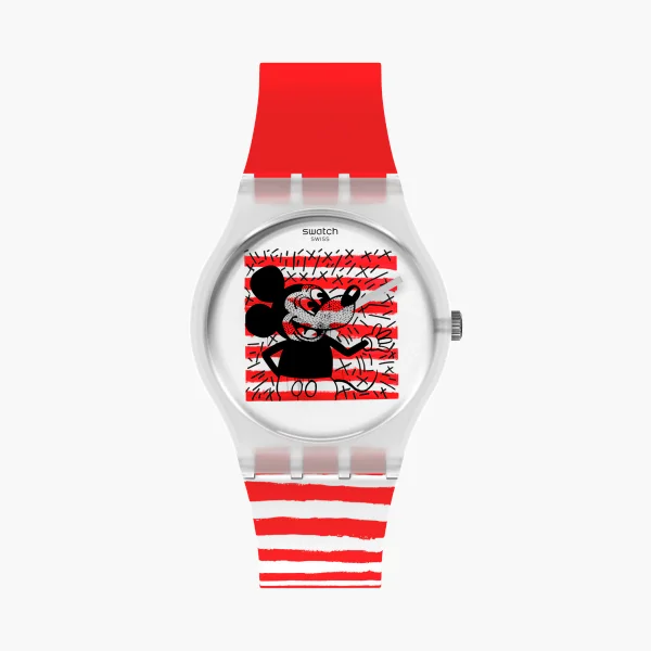 SWATCH MOUSE MARINIÈRE - Quartz - White - GENT