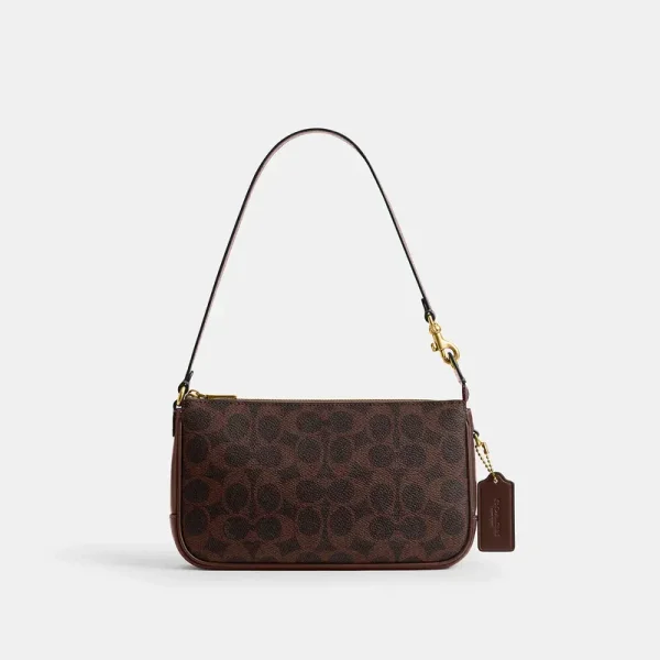 Coach Plaza Bag In Signature Canvas - Women's - Brass/maple