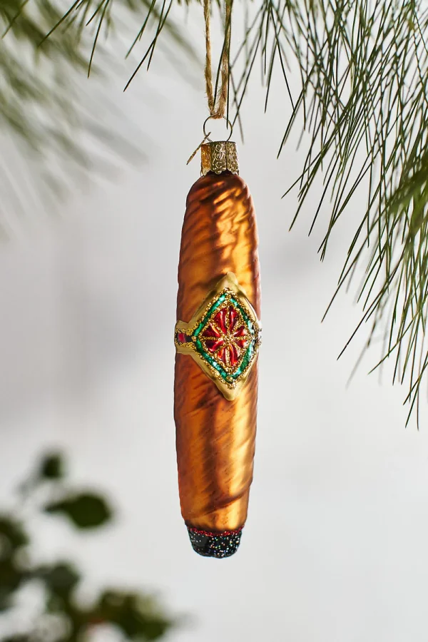 Terrain Cigar Glass Ornament