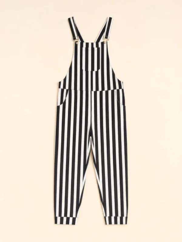 Swoveralls - Black/White Stripes