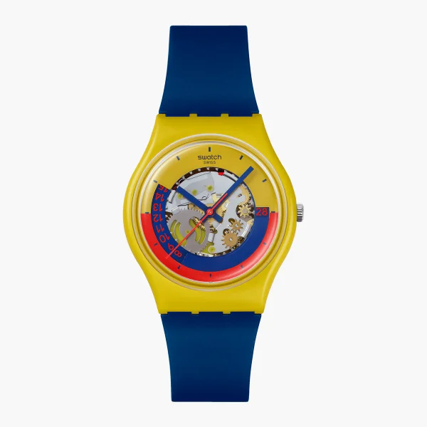 SWATCH TIMING IS EVERYTHING - Quartz - Yellow - GENT BIOSOURCED
