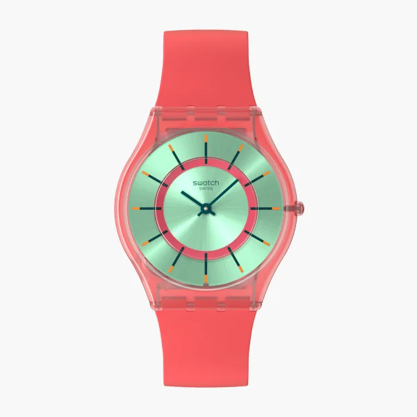 SWATCH MINTY MANGO DREAM - Quartz - Red - SKIN CLASSIC BIOSOURCED