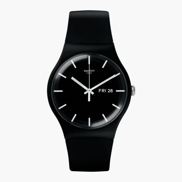 SWATCH MONO BLACK - Quartz - Black - NEW GENT BIOSOURCED