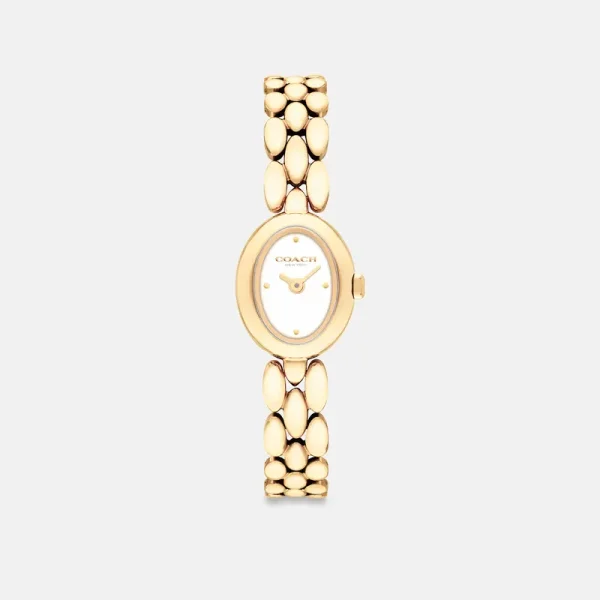 Coach Mini Sammy Watch, 18MM X 22.5MM - Women's - Gold
