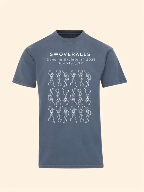 Sidekick Tee - Dancing Skeletons - Salt Navy
