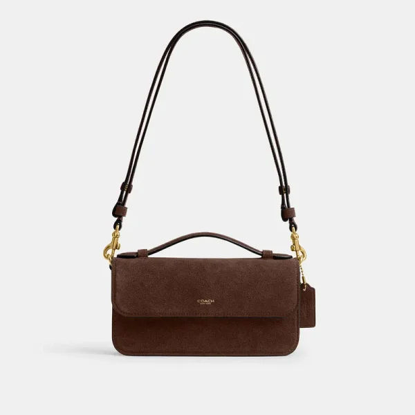 Coach New York Elora Top Handle Crossbody Bag - Women's - Brass/dark Chocolate