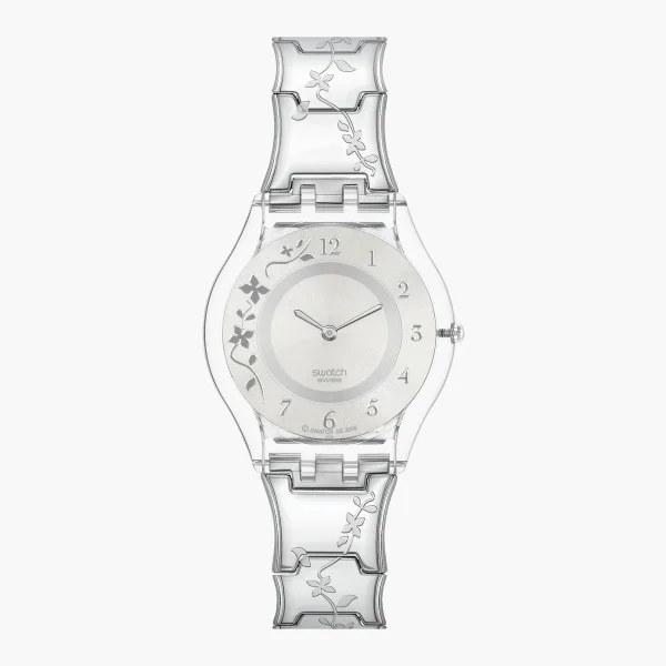 SWATCH CLIMBER FLOWERY - Quartz - Grey - SKIN CLASSIC BIOSOURCED