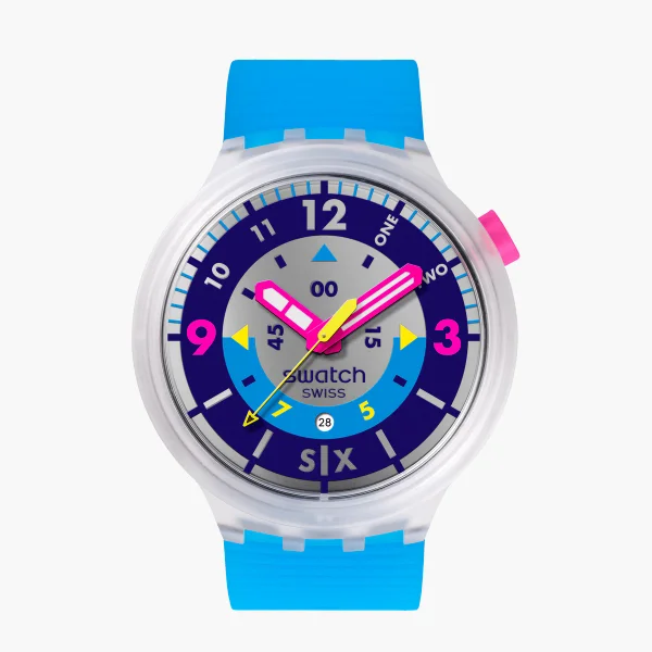 SWATCH NEON HIELO - Quartz - Transparent - BIG BOLD