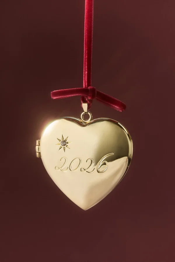 2026 Heart Locket Ornament
