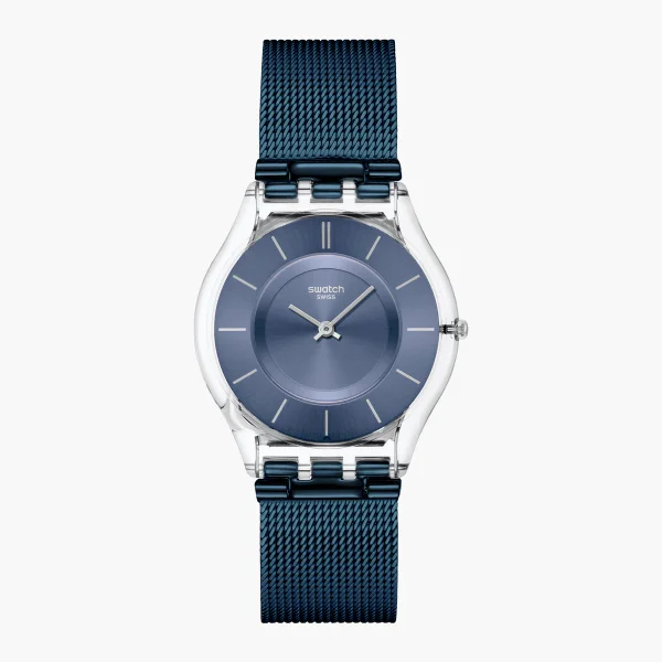 SWATCH COOL SKIES - Quartz - Blue - SKIN CLASSIC BIOSOURCED