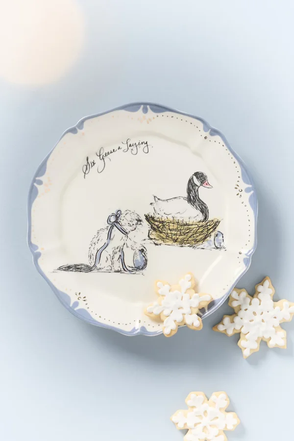SWINK 12 Days of Christmas Dessert Plates