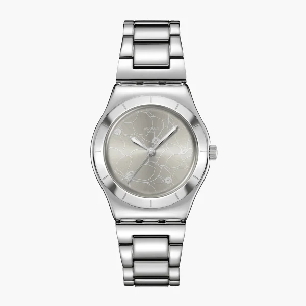 SWATCH PETAL BLISS - Quartz - Grey - IRONY MEDIUM